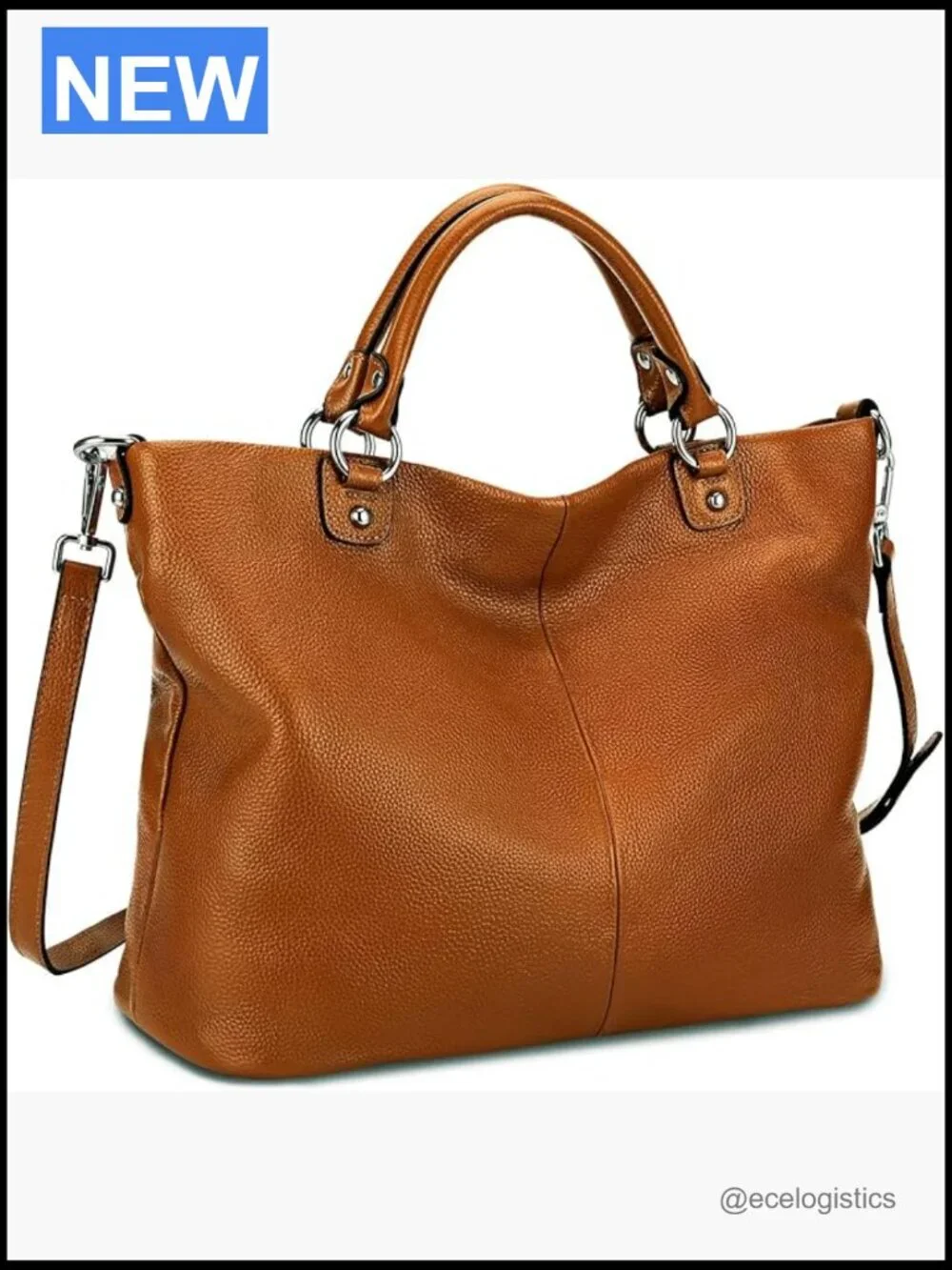 Soft Leather Tote Satchel Bag Crossbody Shoulder Work